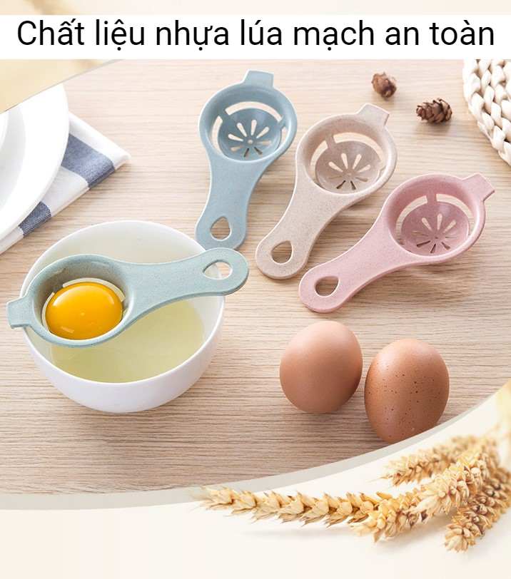 Dụng cụ tách lòng trứng bằng nhựa lúa mạch an toàn