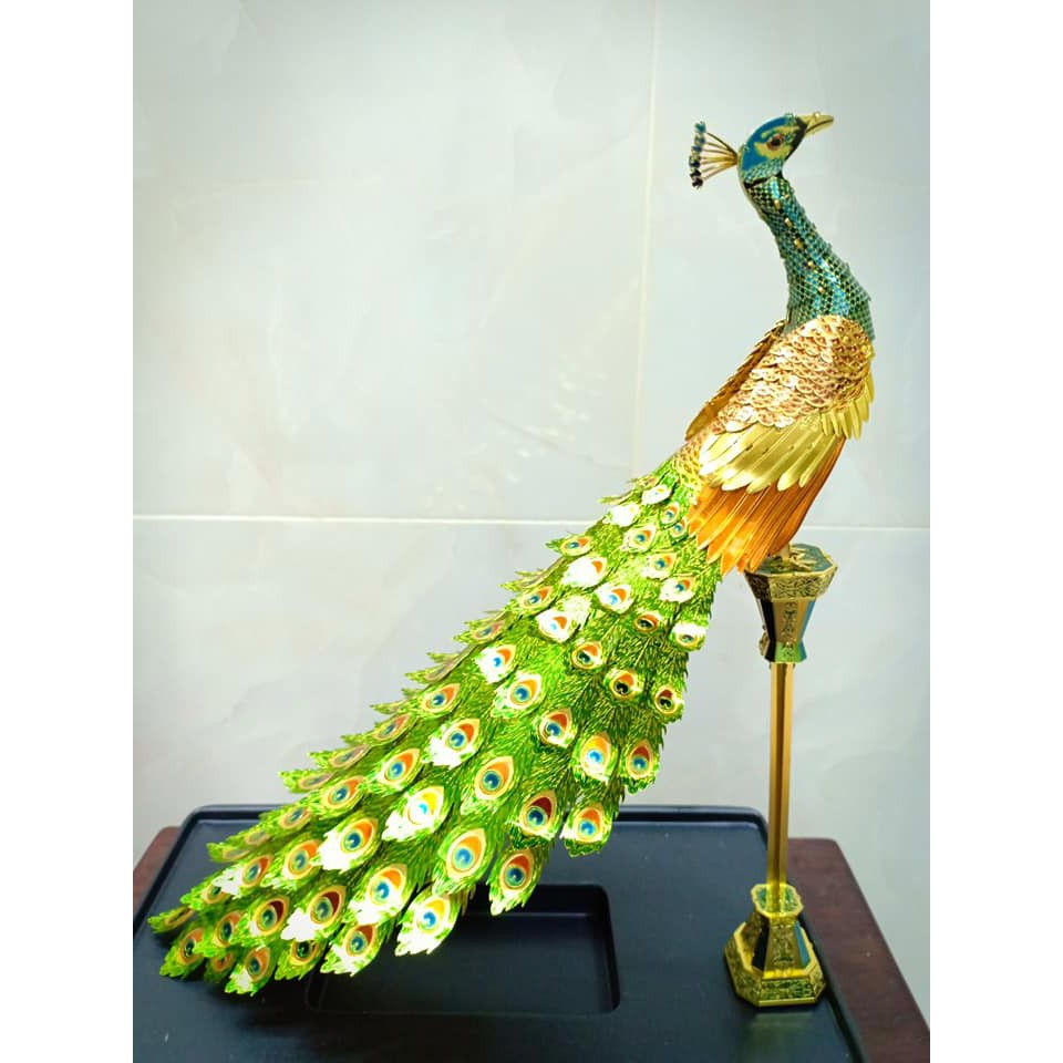 Mô hình 3D kim loại lắp ráp Piececool Con Công [Chưa lắp]