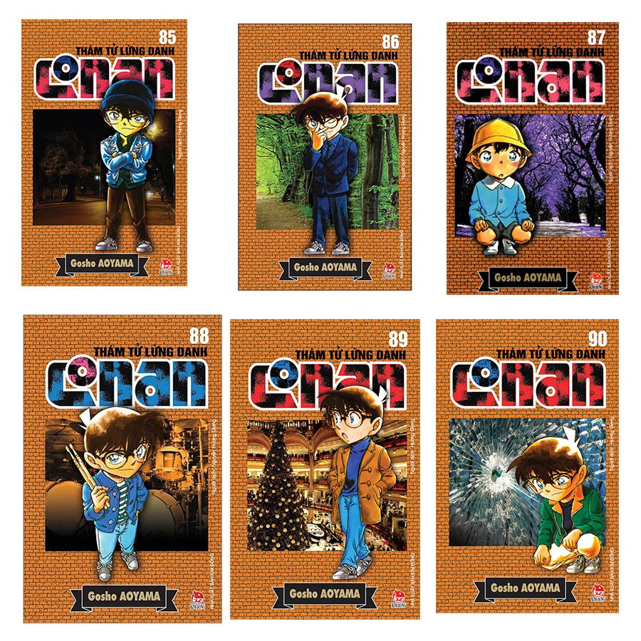 Sách Thám Tử Lừng Danh Conan Tập 85 - 90 (6 cuốn)