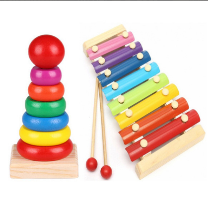 [HCM]COMBO đàn gõ 8 thanh và xếp tháp 7 màu