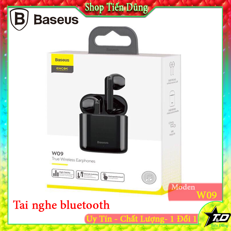 Tai nghe Bluetooth True Wireless Baseus W09 Encok