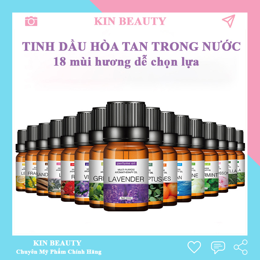 Tinh dầu thơm phòng nước hoa đuổi muỗi thiên nhiên dùng cho máy xông máy phun sương tạo ẩm Kin Beauty