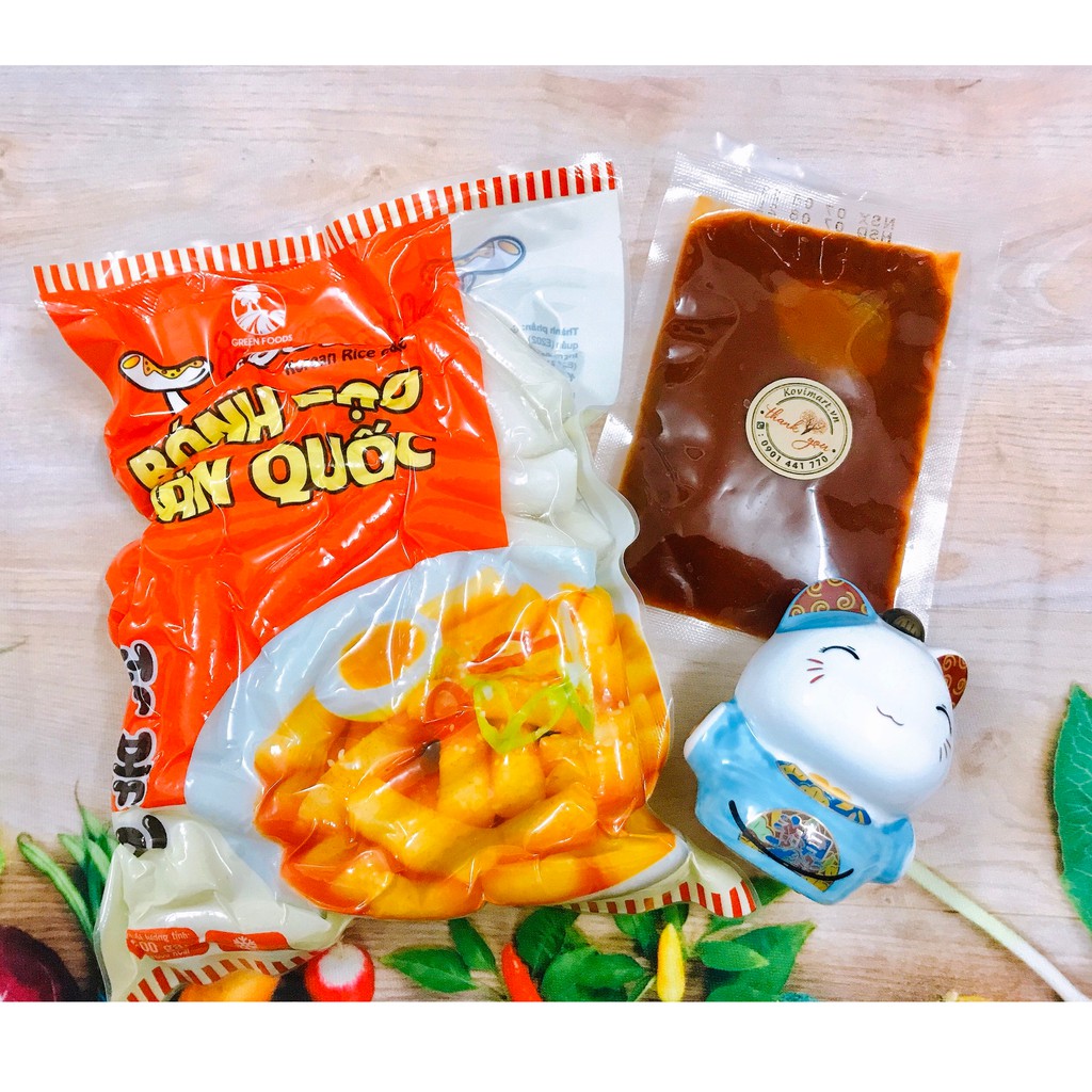 Bánh gạo tokbokki 500g kèm 100g sốt - 500g green +100g sốt sản phẩm tốt chất lượng cao đảm bảo an toàn cho sức khỏe người sử dụng cam kết như hình