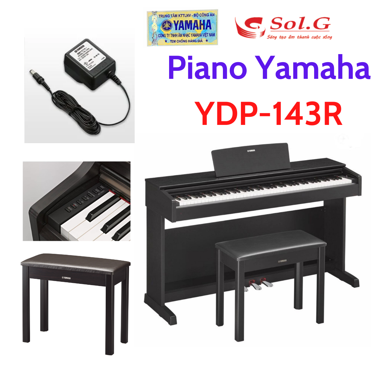 Đàn piano điện Yamaha YDP-143R chính hãng - Phân Phối Sol.G HÀ NỘI