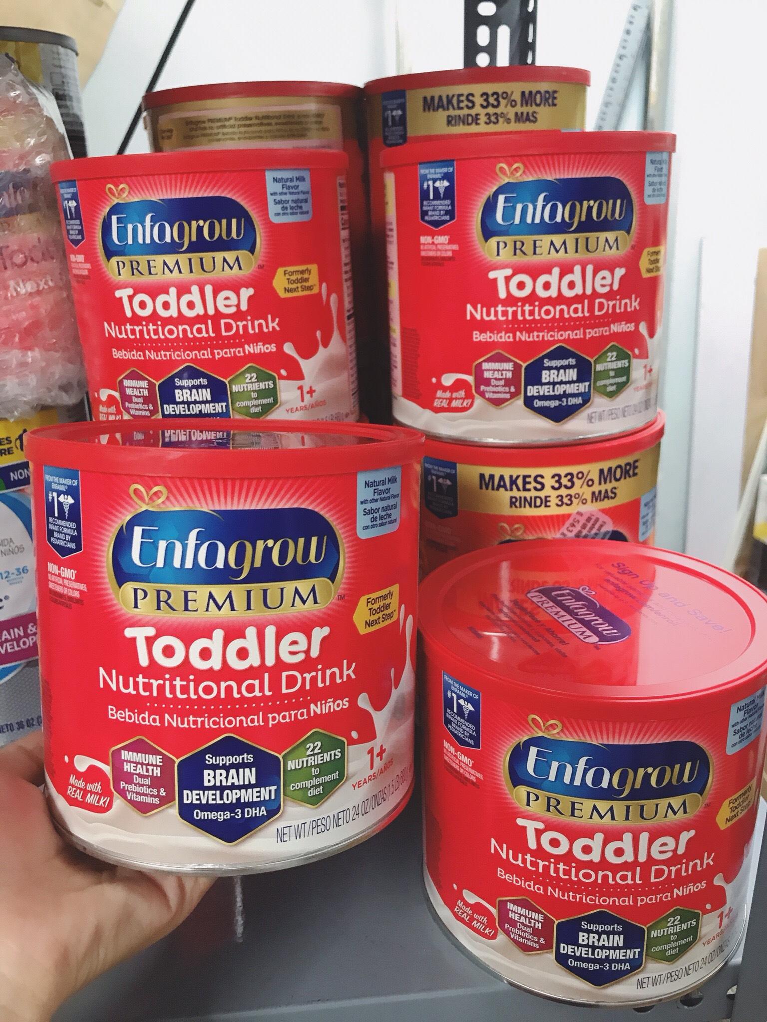 Combo 5 hộp sữa enfagrow non - gmo premium toddler next step 680g dành cho bé từ 1 -3 tuổi date 21