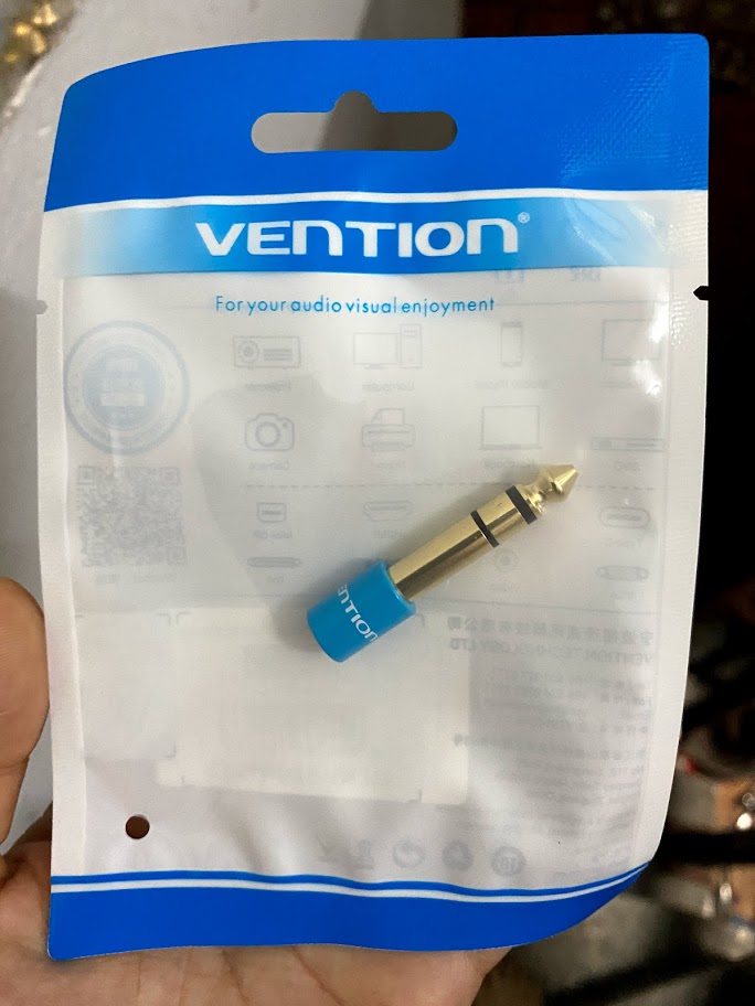 Jack chuyển đổi 3.5 ra 6 ly chính hãng vention ảnh thật