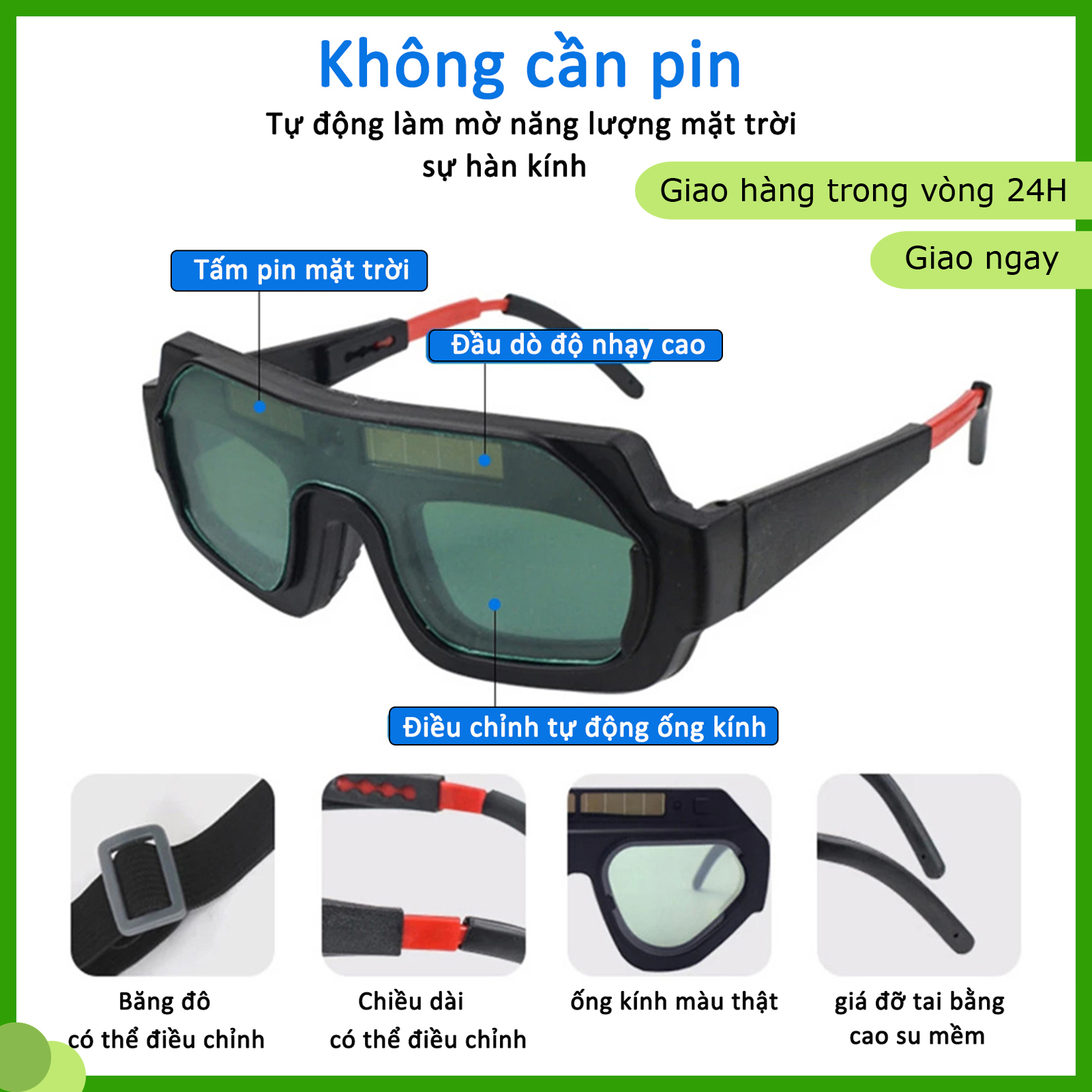Kính hàn điện tử, Mặt nạ hàn điện tử, Kính hàn tự động làm tối chống chói cho thợ hàn hồ quang Argon, Tự động điều chỉnh độ sáng, Bảo vệ mắt chuyên nghiệp