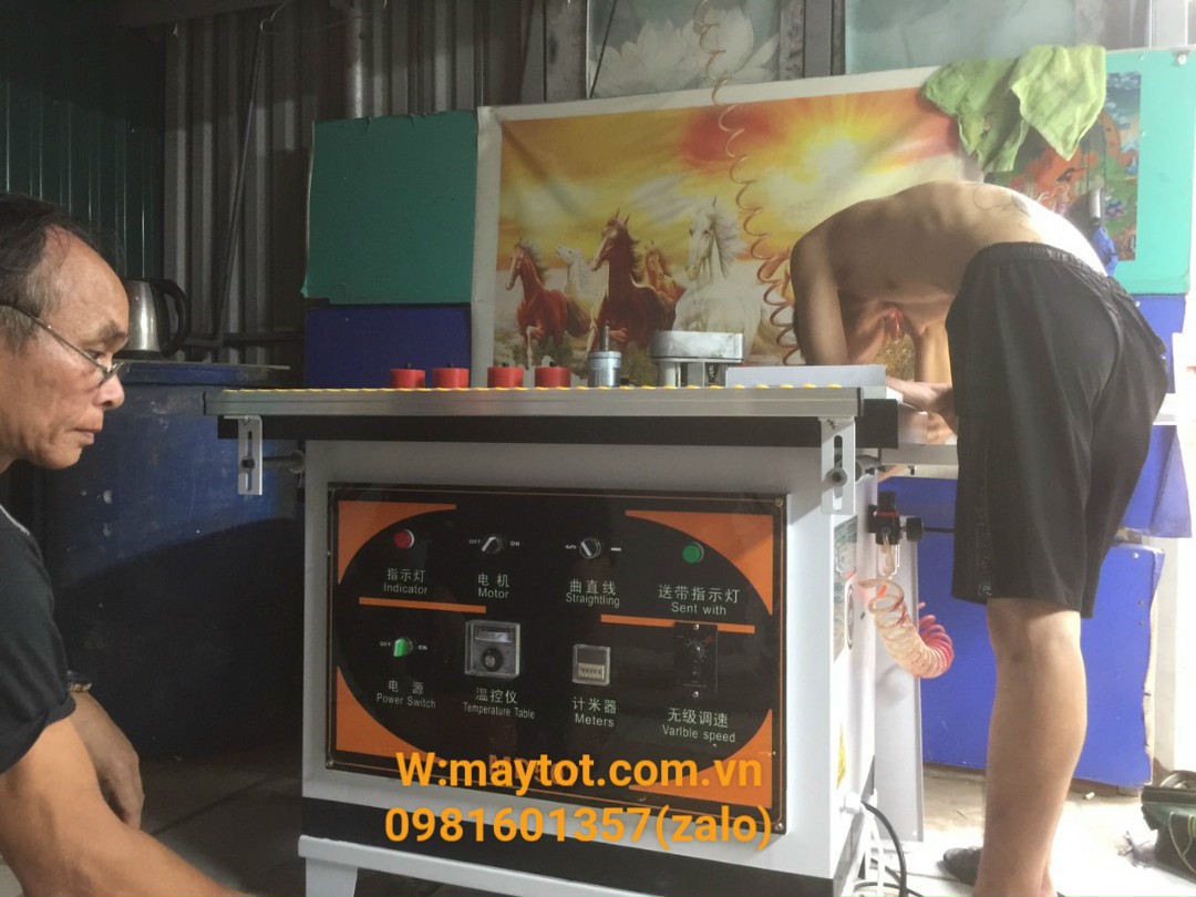 Máy dán cạnh viền tranh. Nẹp chữ U.