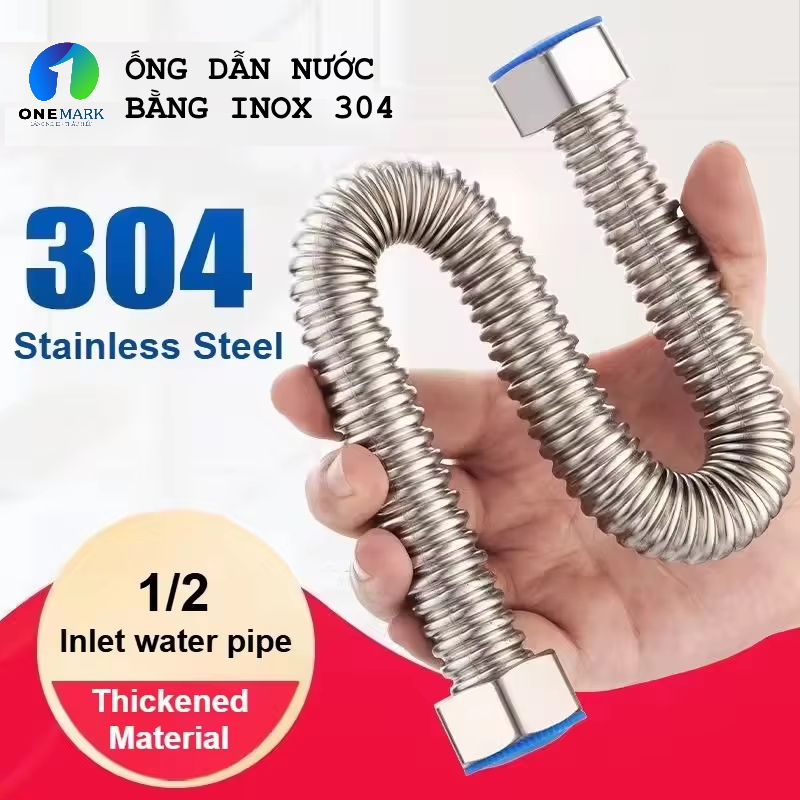 ỐNG NƯỚC UỐN DẺO BẰNG INOX304 DẠNG GẬP. Bền bỉ, giữ hình dáng, TĂNG ÁP CHO THIẾT BỊ NƯỚC