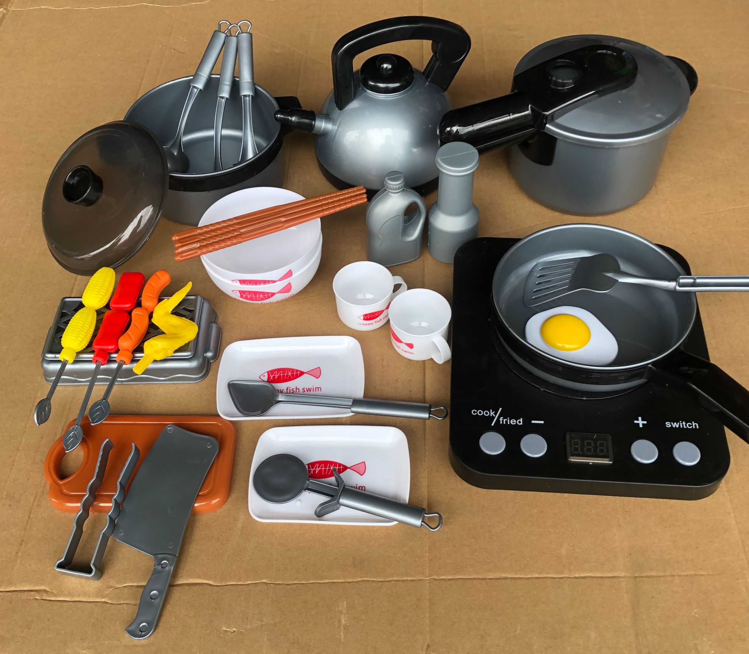 Bộ đồ chơi nấu ăn 36 món cho bé, bộ đồ chơi nấu ăn mini, bộ đồ chơi làm bếp cho bé - bộ 88 chi tiết món ăn