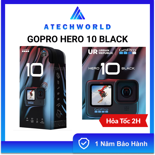 Camera Hành Trình Gopro Hero 10 Black - Hàng Chính Hãng - BH 1 Năm - Có Xuất VAT Giá 5,990,000 Đồng*Miễn phí vận chuyển