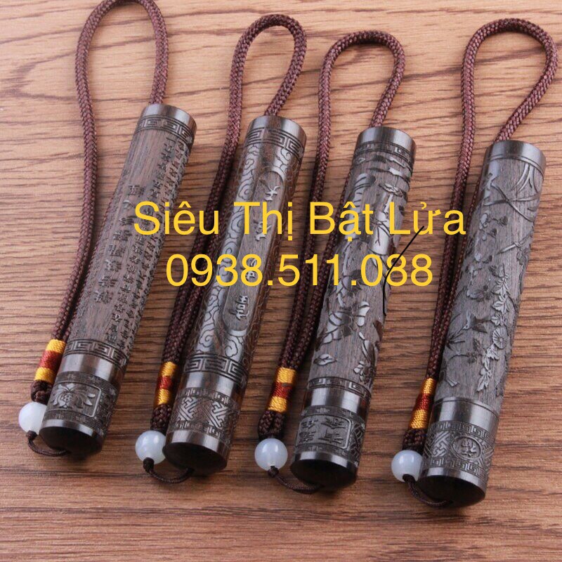 Bật lửa chiết hỏa từ thổi bằng Gổ độc lạ - Bật lửa thổi chiết hỏa từ phong cách kiếm hiệp. - Bật Lửa Zippo Xịn
