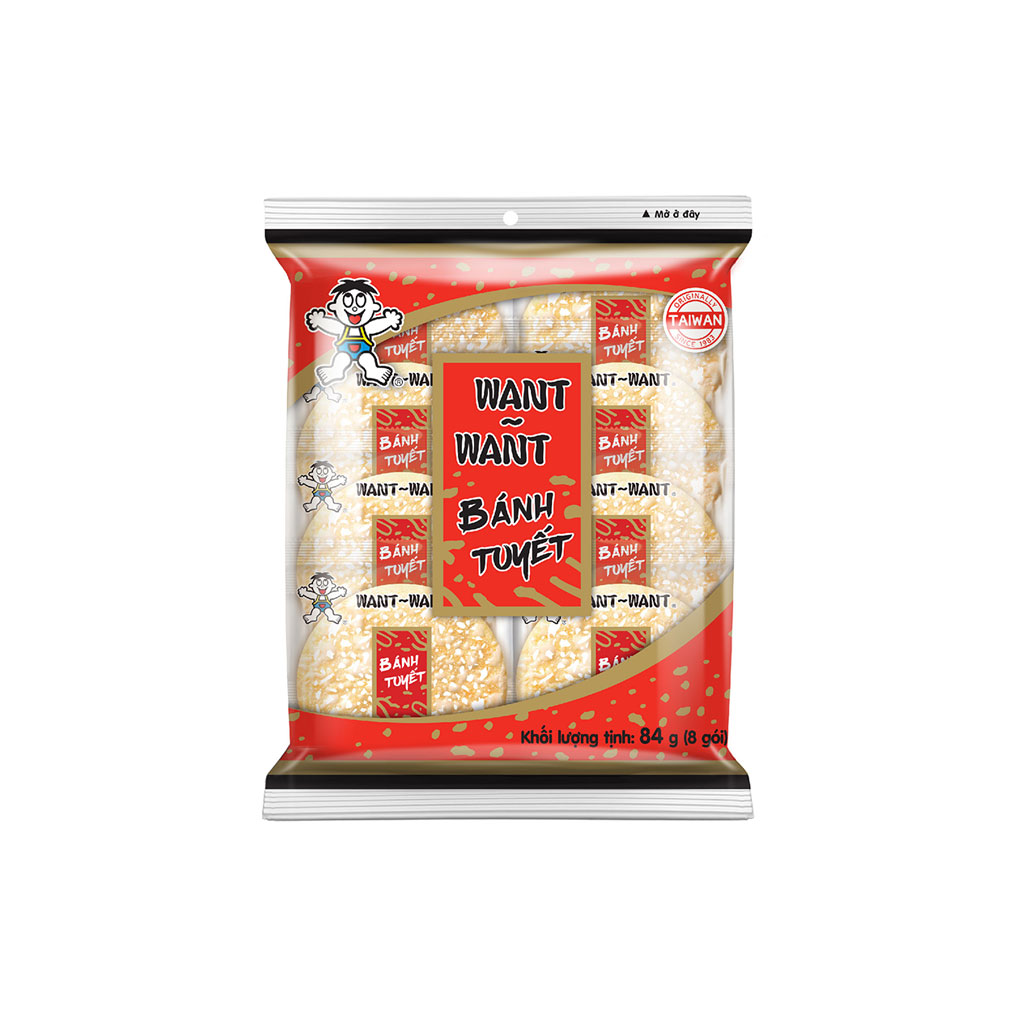 Combo 10 bịch bánh tuyết Want Want 84g