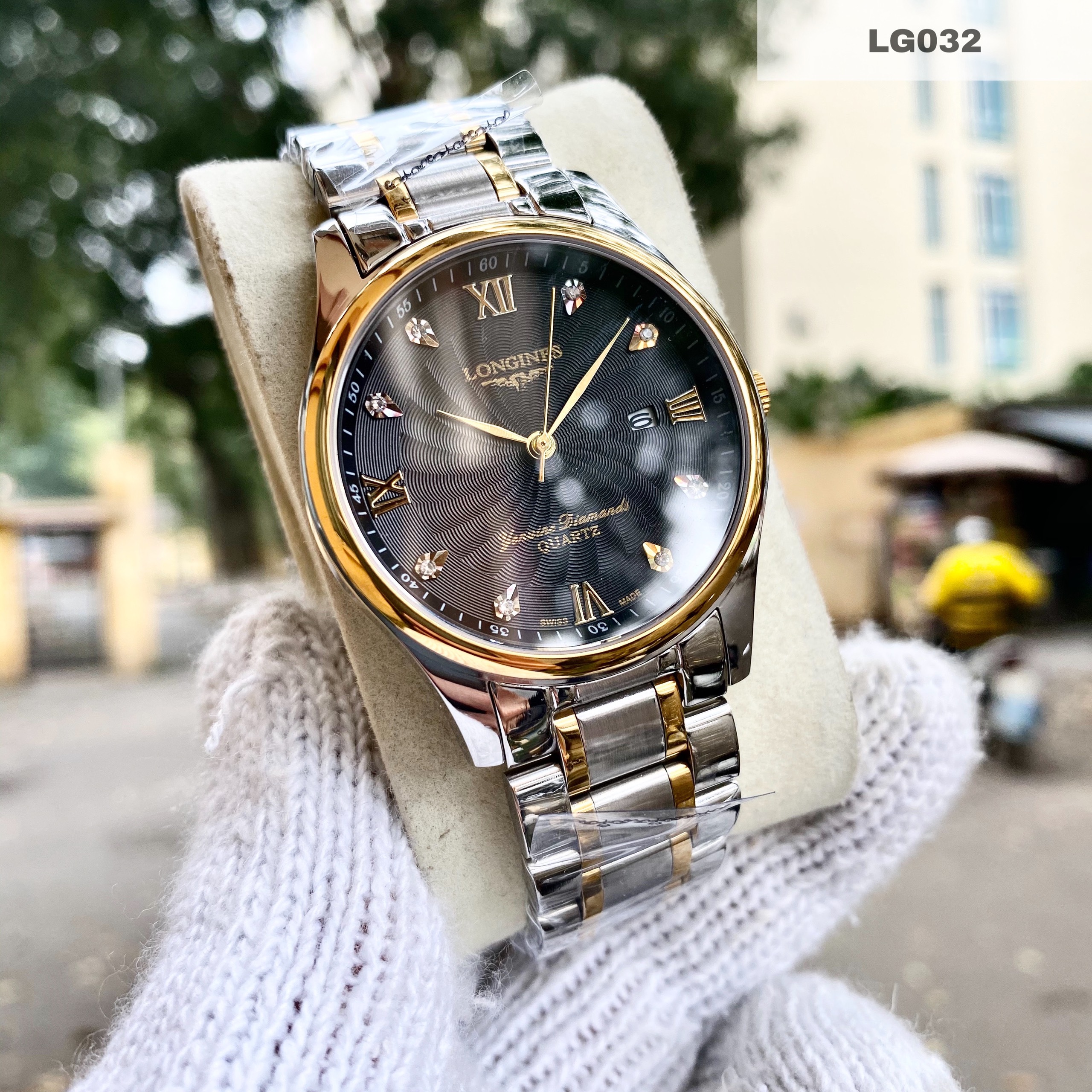 [KHUYẾN MẠI KHỦNG] TẶNG Vòng Đá tỳ Hưu + 2 pin AG4 trị giá 100.000đ Khi Mua Đồng Hồ Nam L0NGINES LG032 Dây Kim Loại Chống Xước, Chống Nước