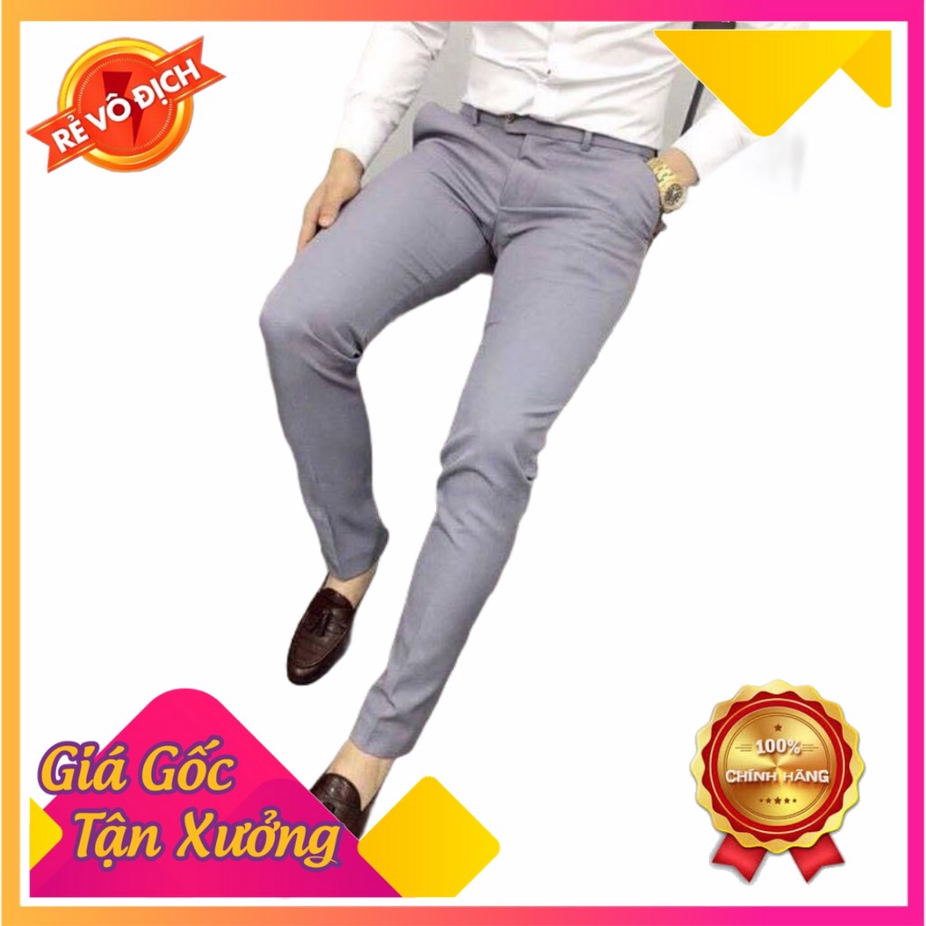 [HCM]Quần tây âu nam được thiết kế phom dáng ôm vừa phải phù hợp để đi học  đi làm trong các môi trường công sở sang trọng