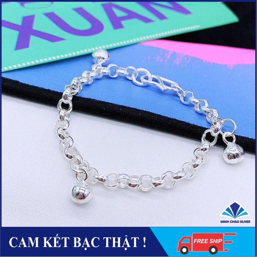 Lắc bạc 3 chuông cho bé