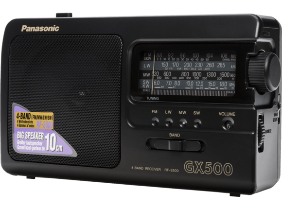 Đài radio panasonic rf-3500 4 băng tần cắm điện nguồn