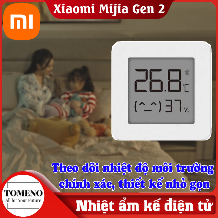 Nhiệt Ẩm Kế Xiaomi Mijia Gen 2 Theo Dõi Hạn Nhiệt Độ Môi Trường Chính Xác Thiết Kế Nhỏ Gọn , Nhiệt kế ẩm , nhiệt kế ẩm Xiaomi , nhiệt kế ẩm điện tử , nhiệt kế ẩm kế điện tử