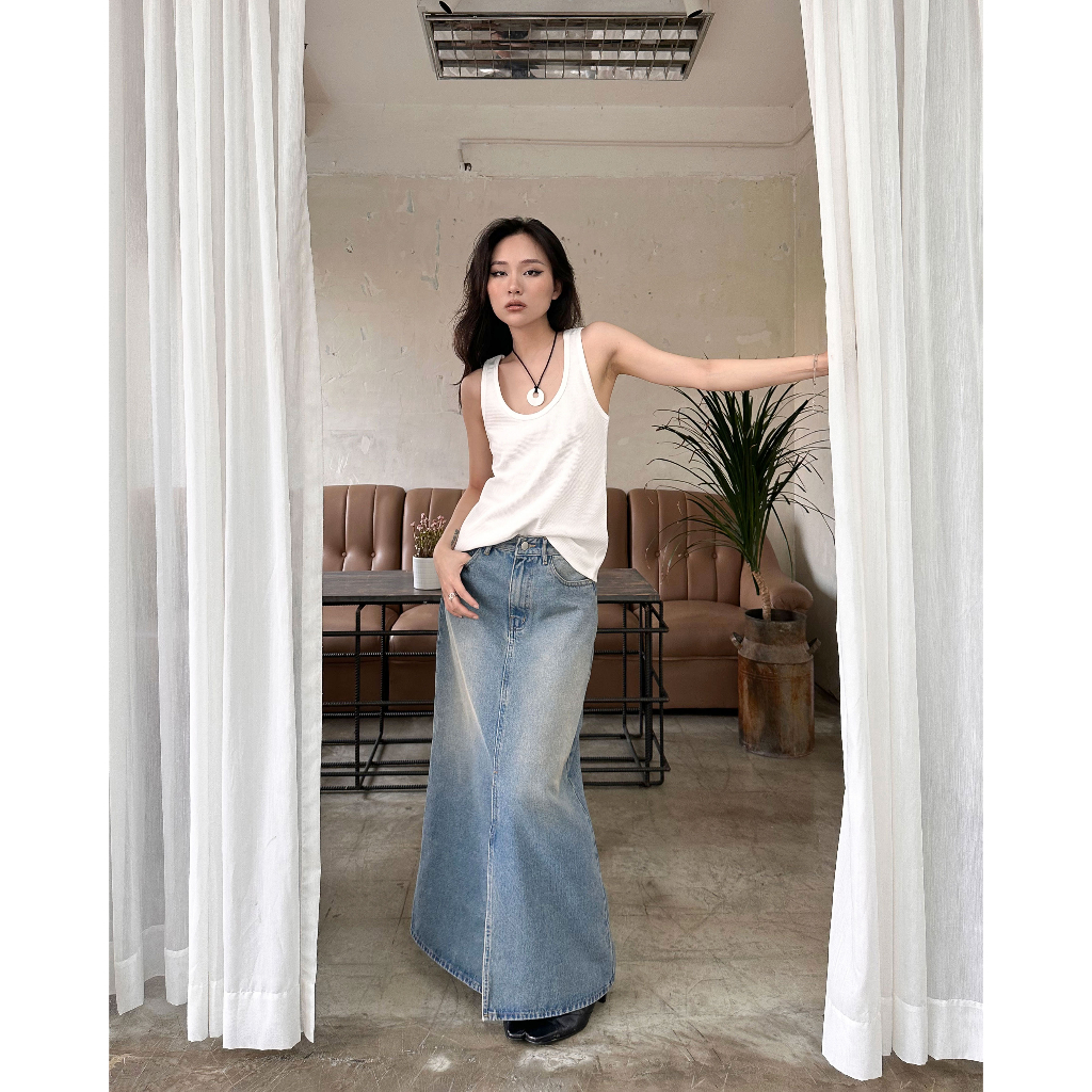 Highchic - moss tanktop - áo ba lỗ nữ thun tổ ong cao cấp
