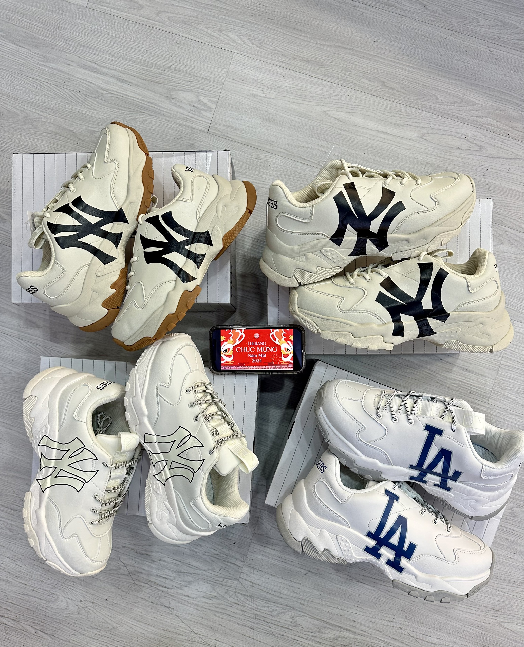 Hoàn tiền 20% - giày mlb chunky ny độn đế giày mlb chính hãng chunky bigball chunky new york yankees