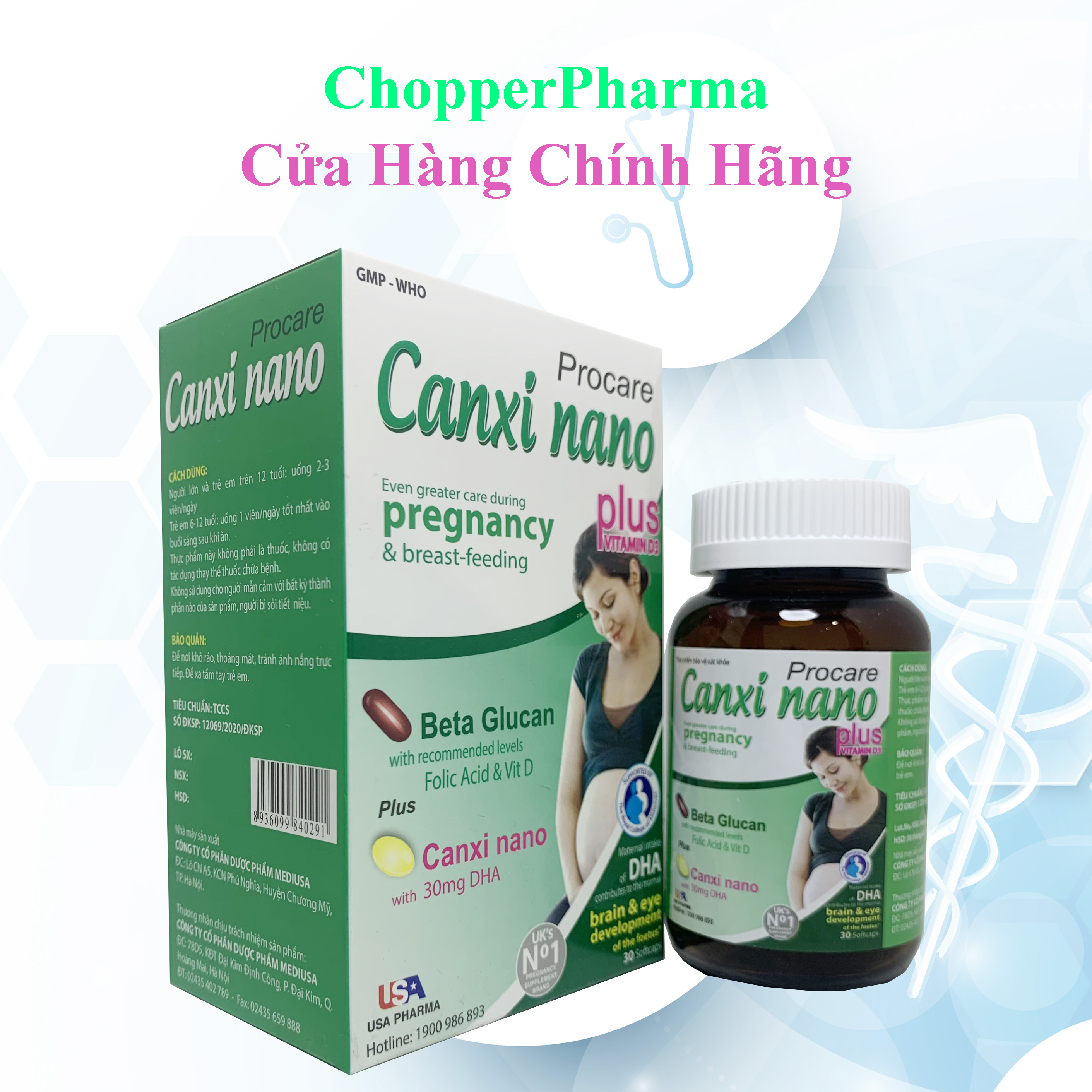 Procare Canxi nano pregnancy giúp bổ sung canxi cho phụ nữ chuẩn bị mang thai, có thai và cho con bú