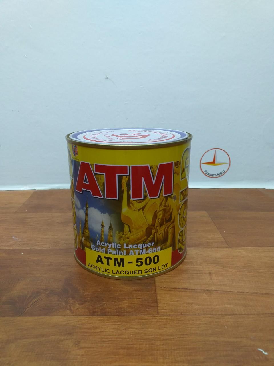 Sơn lót sơn nhũ vàng atm 500 875ml, lót cho kim loại