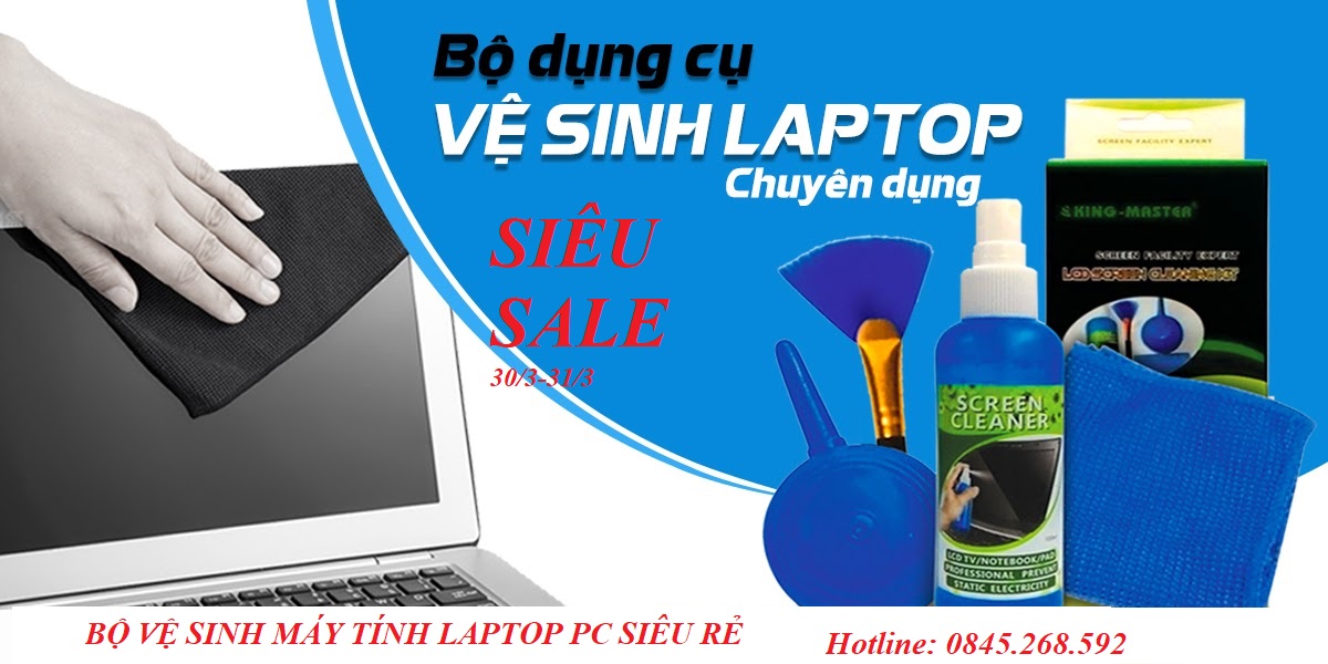 Bộ vệ sinh laptop LCD Cleaning KIT 4 món - Hàng nhập khẩu Siêu Sale