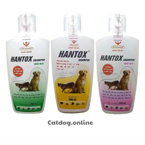 Sữa tắm Hantox trị ve rận cho chó mèo chai 200ml