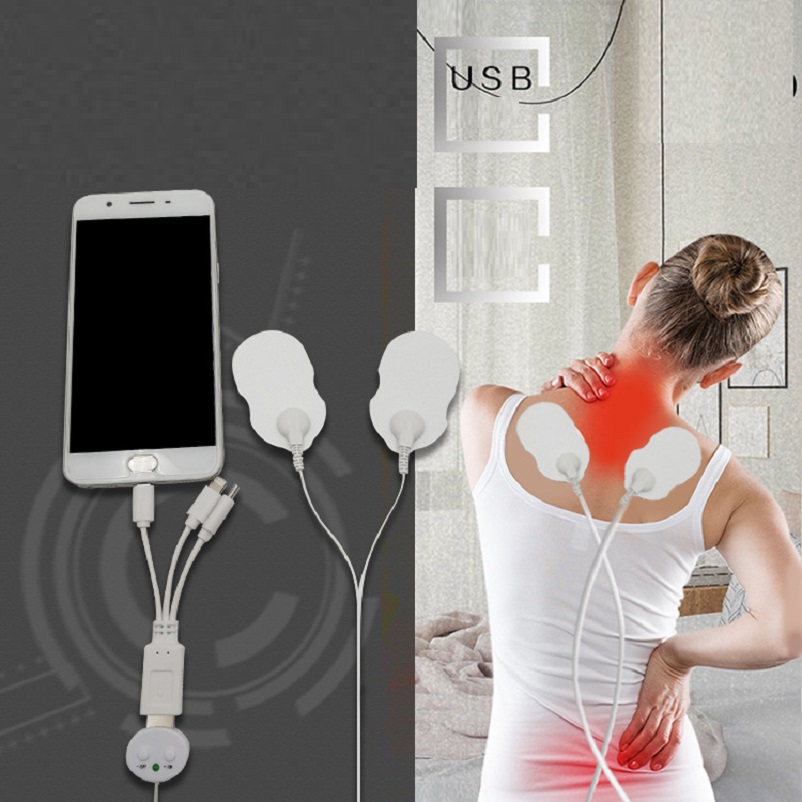 Máy massage trị liệu mini USB (có đầu cho điện thoại ) - Máy mat xa - máy tác động làm thông máu huyết, tăng tuần hoàn, loại bỏ mệt mỏi,...