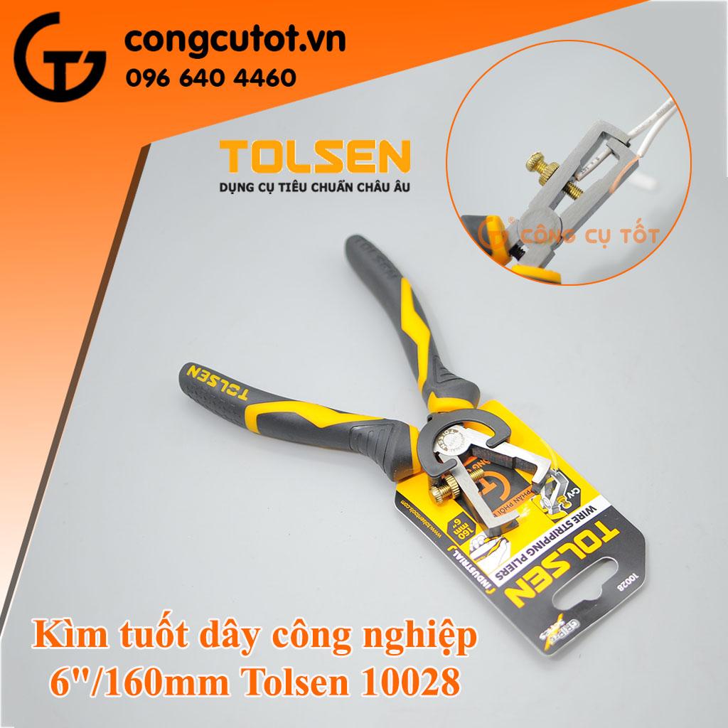 Kềm tước dây điện công nghiệp Tolsen 10028 160mm