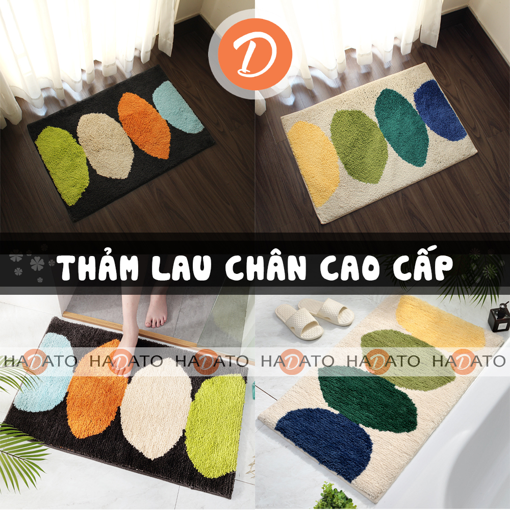 [HCM]Thảm chùi chân thảm lau chân Thảm trang trí phòng hình NGŨ SẮC 2020 New - chống trượt lông cotton có thể giặt máy TLC 2