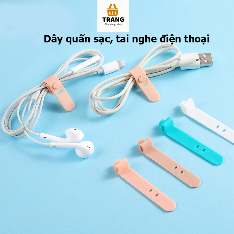 Dây quấn cáp điện thoại, dụng cụ quấn dây cáp bằng silicone