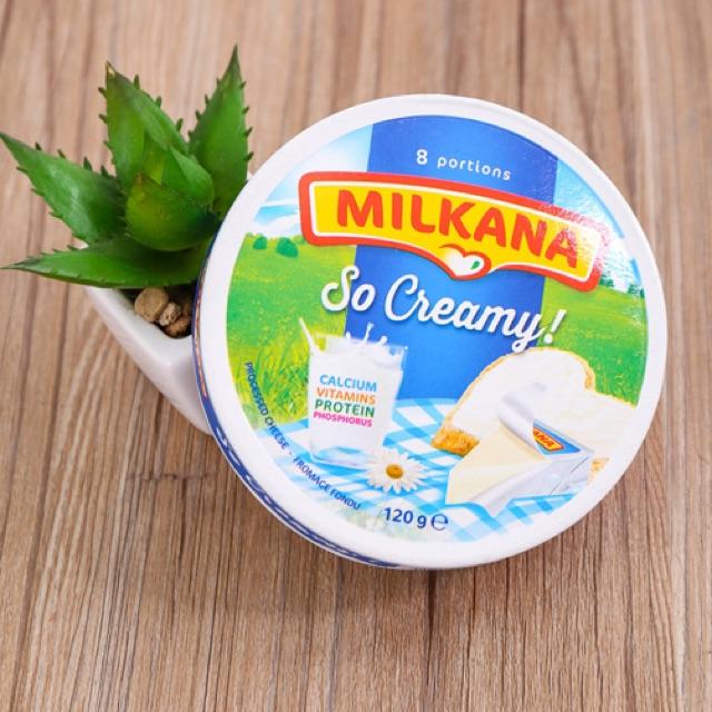 Hộp phô mai milkana 8 miếng – loại 120g