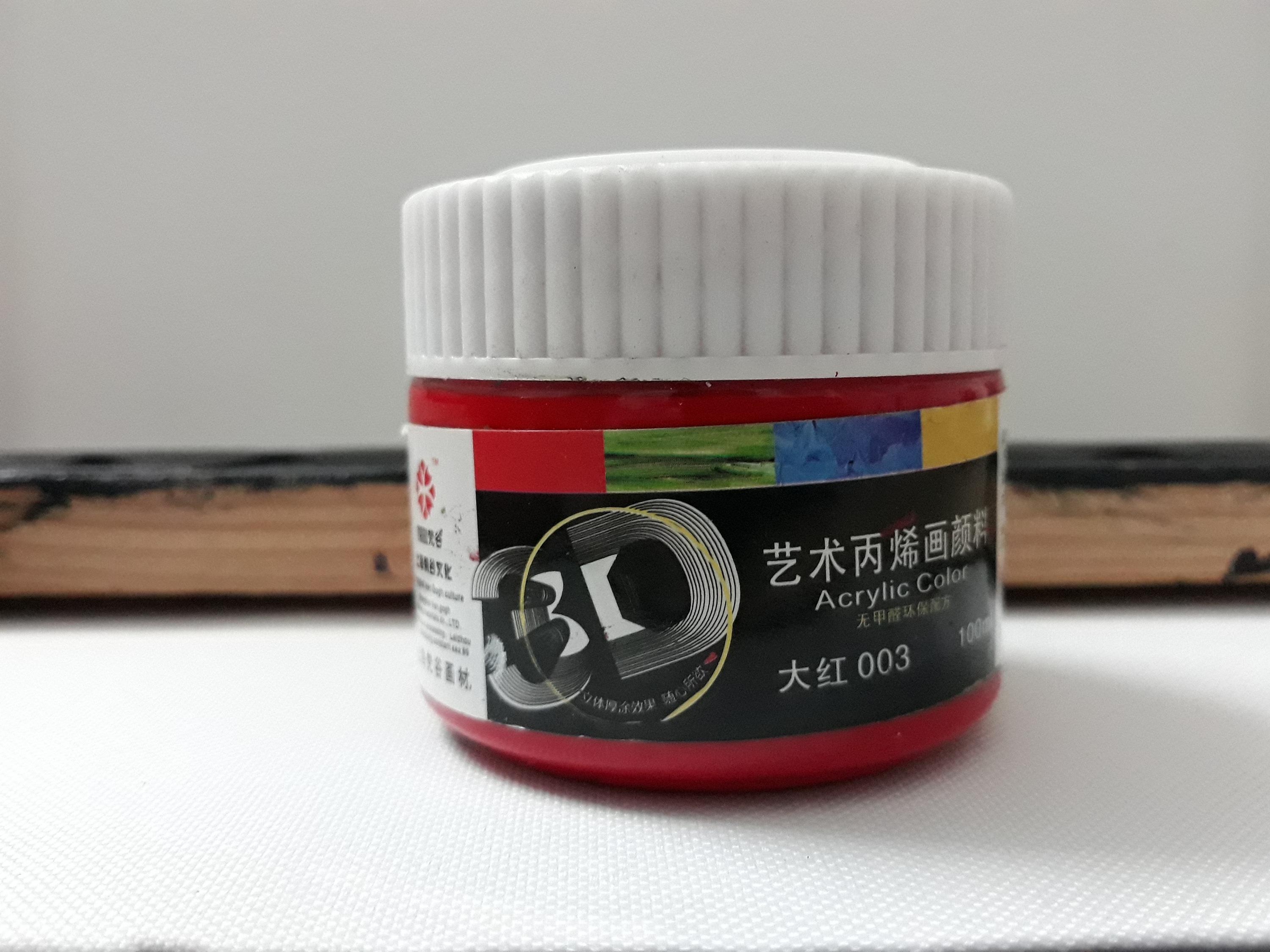 [HCM]Màu vẽ acrylic 3D 100ml dùng được trên các chât liệu vải gỗ giây thủy tinh