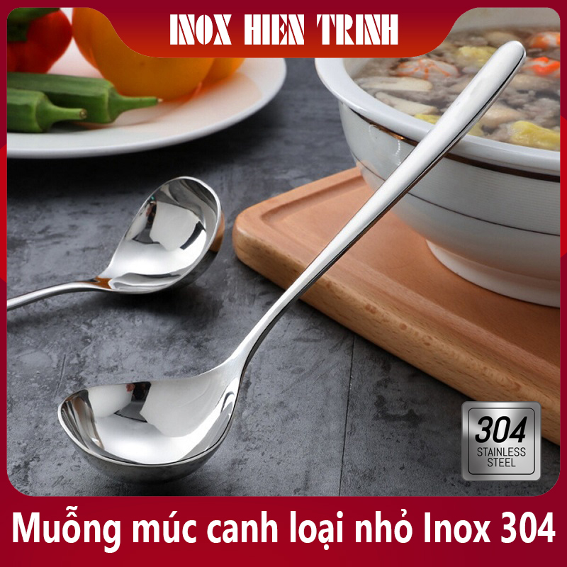 Muỗng múc canh loại nhỏ Inox 304 cao cấp sang trọng - Inox cao cấp HT