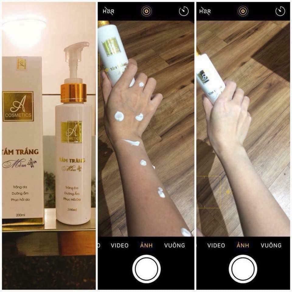 TẮM TRẮNG MỀM A COSMETIC KEM TẮM TRẮNG MỀM A COSMETICS Phục hồi tái tạo lại làn da da trở nên săn chắc hơn | Lazada.vn