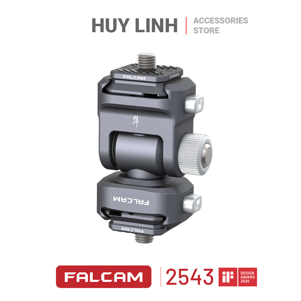 Dual Quick Release Tilting Monitor Mount - Đầu chuyển tiếp Falcam F22 Kèm 2 tấm tháo nhanh tiện lợi