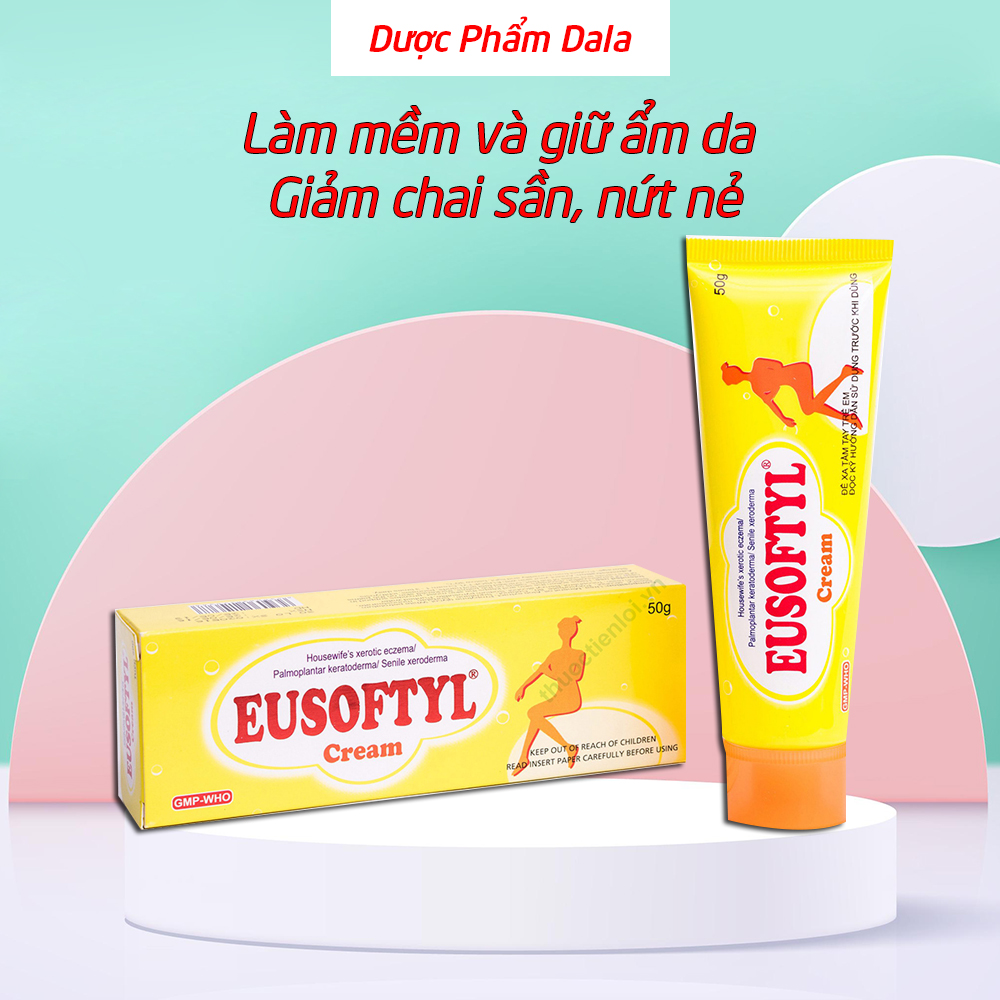 Kem dưỡng ẩm Eusoftyl giúp làm mềm và giữ ẩm cho da