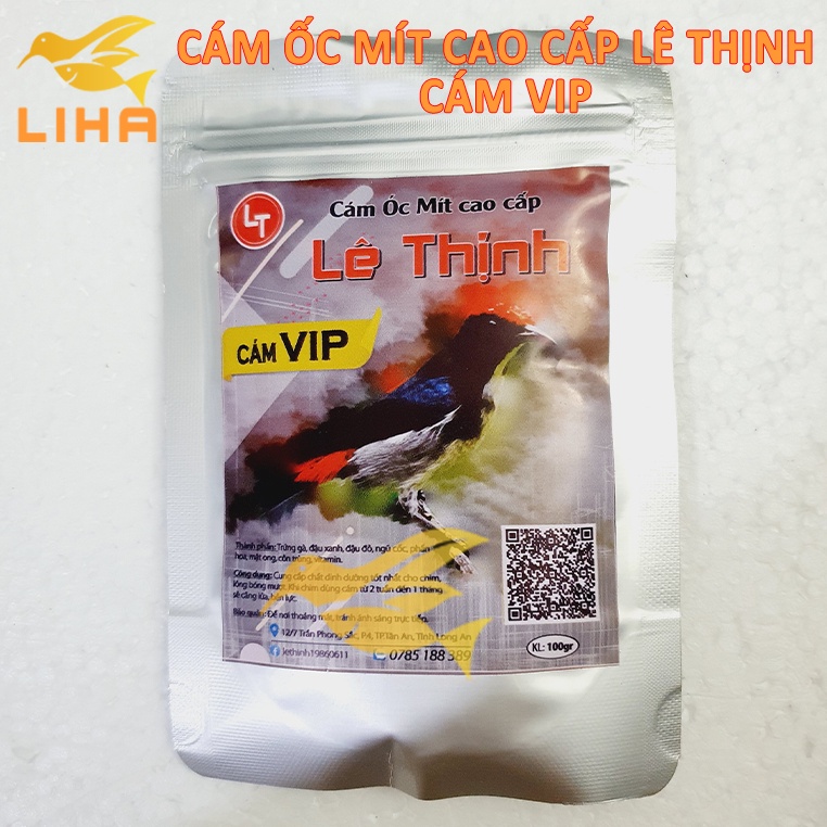 Cám lê thịnh ốc mít vip 100gr - cám chim ốc mít