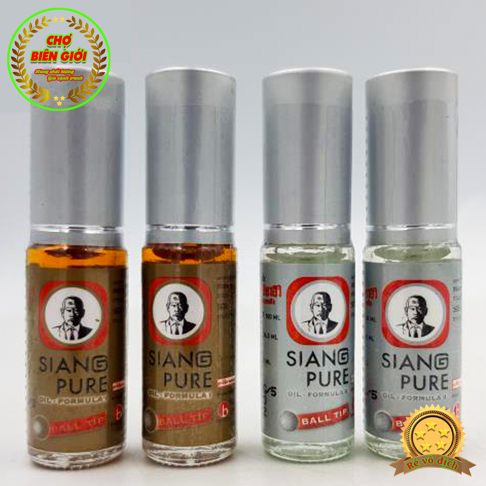 Dầu Lăn Thái Lan Siang Pure Oil Formula I Và II Hàng Chính Hãng 3ml