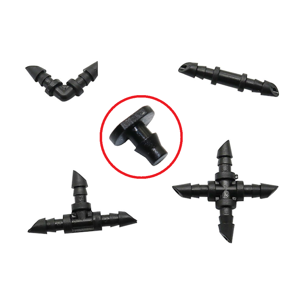 20 cái phụ kiện ống 6mm theo lựa chọn - góc hoặc bịt hoặc nối hoặc chia 3 hoặc chia 4