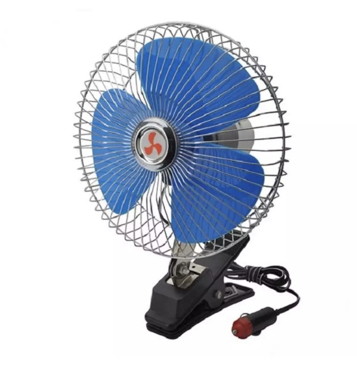 Quạt mini trên ô tô 12v Quạt lồng có chân kẹp