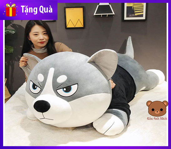 [Tặng Quà] Gấu Bông Chó Ngáo Hucky Cosplay , Gối Ôm Chó Ngáo Mặc Áo  Dễ Thương | Mềm Mịn | Đàn Hồi
