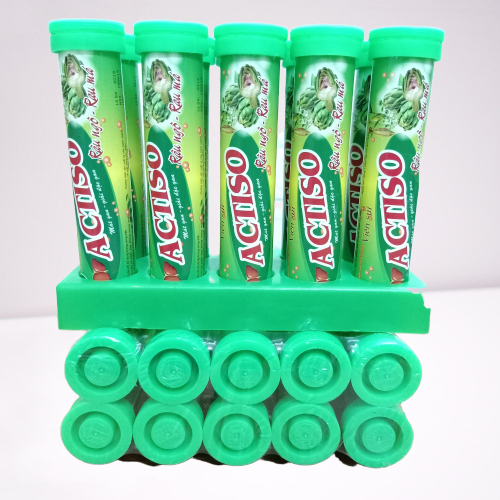 Combo 10 tuýp Sủi Actiso Râu Ngô - Rau Má - Mát Gan, Giải Độc Gan - Tuýp 20 viên