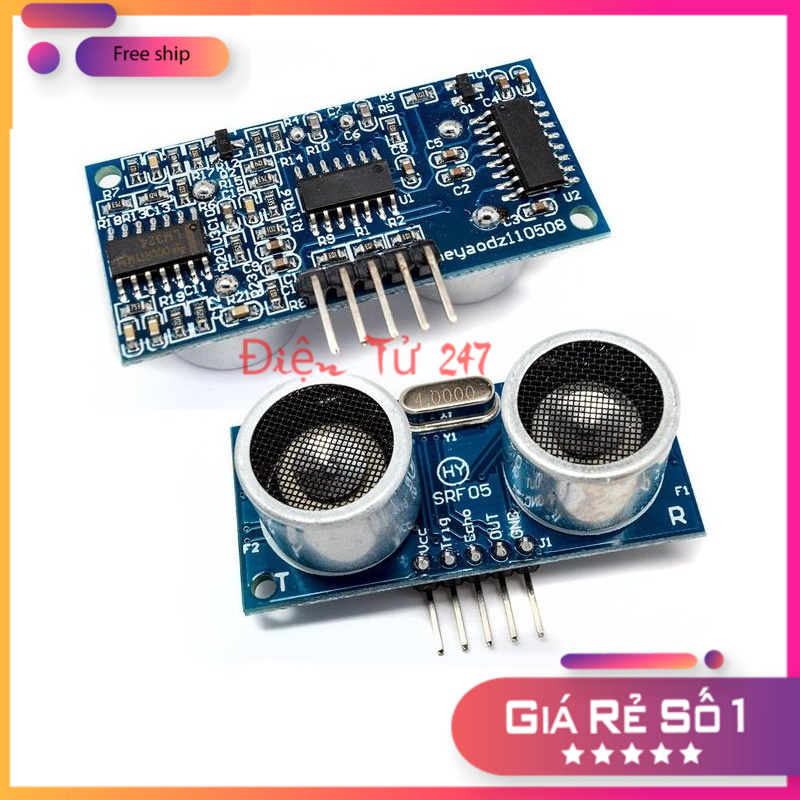 Module cảm biến siêu âm srf05