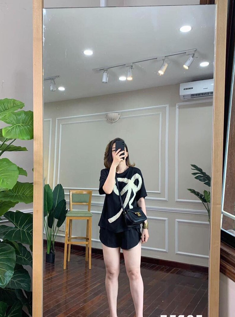 Set bộ đùi thời trang phối nơ siêu xinh