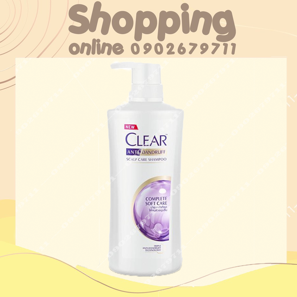 Dầu gội Clear Tím Mềm Mượt Thái Lan