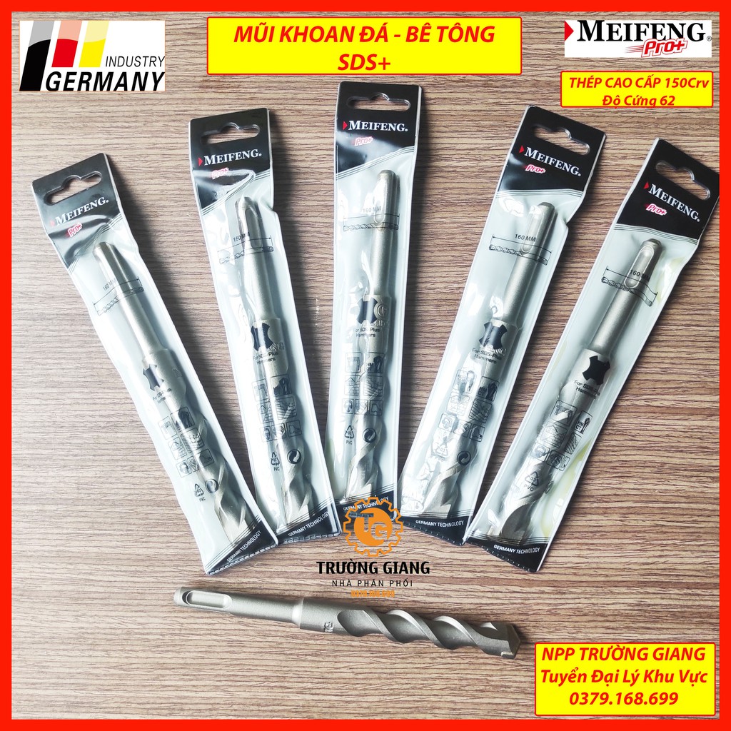 Mũi khoan sds 14mm * 160mm ☘ freeship ☘ mũi khoan bê tông - mũi khoan đá - meifeng - npptruonggiang