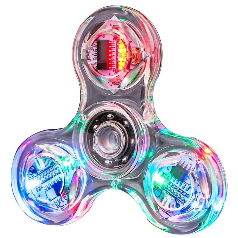 CW Novelty Multiple Changes LED Fidget Spinner Luminous Hand Top Spinners