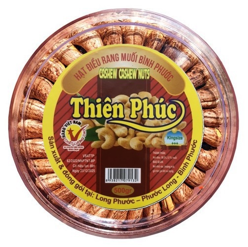 500gram hạt điều rang xếp hoa hộp - đặc sản bình phước